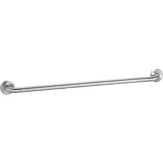 Global Industrial Straight Grab Bar, Peened Stainless Steel - 36"W x 1-1/4" Dia.