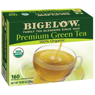 Bigelow Premium Organic Green Tea, 160 Count, 10.86 oz