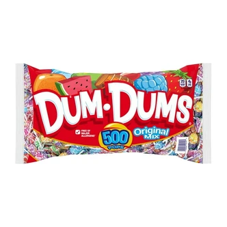 Spangler Dum Dum Original Mix Pops, 500 Count Bag