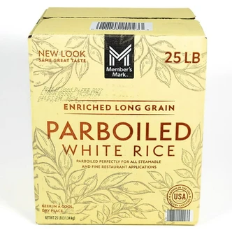 Member's Mark Parboiled White Rice, 25 lb, Bag