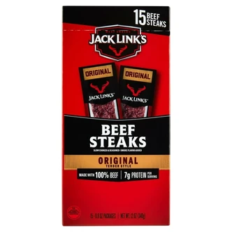 Jack Link's Original Beef Steak, 12 oz, 15 Pack