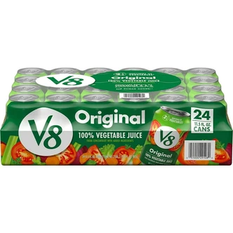V8 Original 100% Vegetable Juice, 11.5 fl oz, 24 Pack