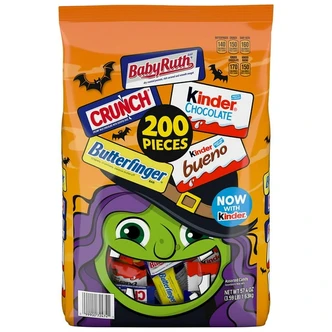 Ferrero Halloween Variety Pack, 200 Count, Assorted Mini Chocolate Bars