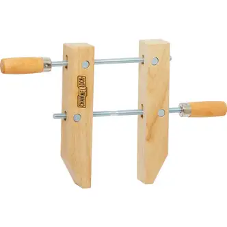 Channellock 10 In Hand Screw Clamp, 6 In Jaw Capacity, Rubberwood, Wooden Jaws