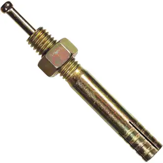 Hillman Concrete & Masonry Anchor, Drive Pin, 1/2 in x 6 in, Steel, Yellow Dichromate, 20/CT