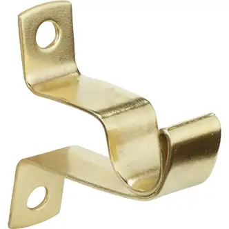 Kenney Brass Cafe Rod Bracket, 7/16 in, 3/4 in Projection, 2/PK