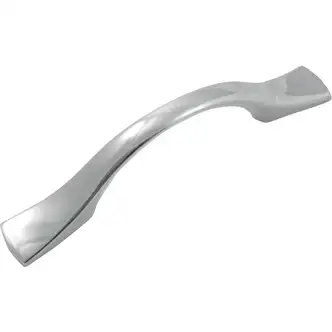 Laurey Harmony Cabinet Pull, Arch Pull, Polished Chrome, Zinc, 3-3/4 in Center-To-Center