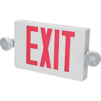 Sure-Lites Exit Light, LED Emergency, Red Lettering, Polycarbonate, 90 Min, 8.25" W x 3.9" D x 16.6" H