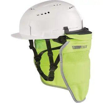 Milwaukee Bolt Hard Hat Visor, Hi-Vis Yellow Nylon, 50+ UPF, Clips On, Fits Most Professional Helmets and Hard Hats
