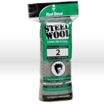 Red Devil Steel Wool, Medium Coarse #2, 16/PK