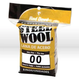 Red Devil Very Fine #00 Steel Wool, 8/PK
