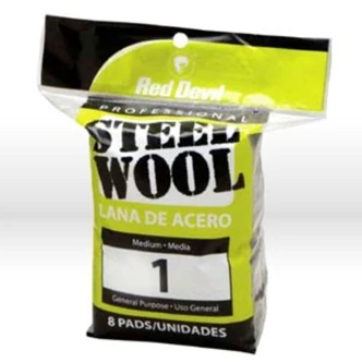 Red Devil Steel Wool, #1 Medium, 8/PK