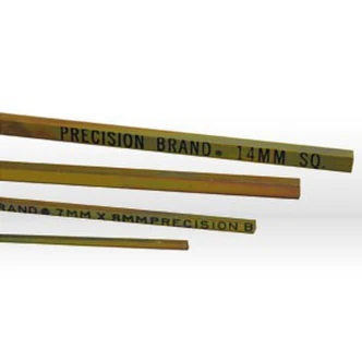 Precision Brand Key Stock, 14mm x 14mm x 12", Plated, 4/CT