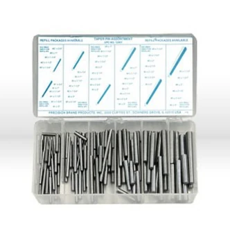 Precision Brand Taper Pins, Assortment, 100/PK