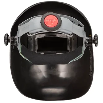 Jackson Safety, Welding Helmet, Pipeliner, Lift Front, Black, 2" x 4.25", 370 Speed Dial Headgear