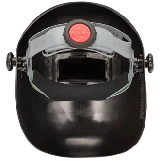 Jackson Safety Lift Front Passive Welding Helmet, Slotted Hard Hat Adapter, Black, 2 x 4-1/4 in Window, Shade 10