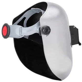 Jackson Safety Lift Front Passive Welding Helmet, Slotted Hard Hat Adapter, Silver, 2 x 4-1/4 in Window, Shade 10