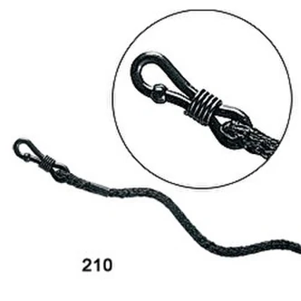 MCR Safety Eyeglass Cord, Adjustable Elastic Strap, Black, 12/EA