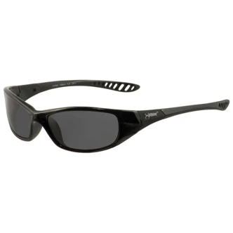 KleenGuard Hellraiser V40 Safety Glasses, Black Frame, Black Hardcoated Lens, 12/CT
