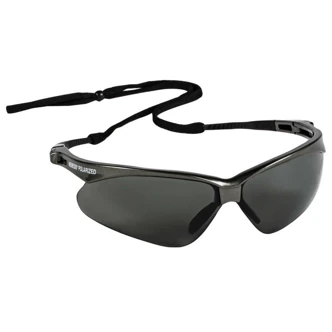 KleenGuard Nemesis V30 Wraparound Safety Glasses, Gunmetal Frame, Smoke Polarized Lens, 12/CT