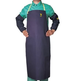 Weldas Bib Apron, Cool FR, 36 in, Flame Retardant 9 oz Cotton FR, Adjustable Strap