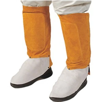 Weldas Standard Leggings, 14 In, Golden Brown, Select Split Cowhide, Kevlar Stitching, Riveted Stress Points, Pair