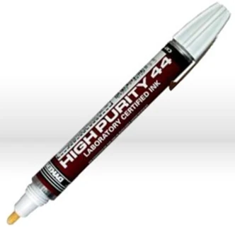 Dykem High Purity Paint Marker, Valve Action Capillary, Medium Tip, White, 288/CT