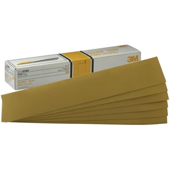 3M Hookit Gold Sheet, P120C, 2 3/4" x 16", 50 Sheets/Box, 5/Case