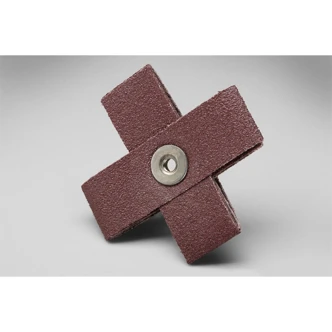 3M Cross Pad 341D, 1" x 1" x 3/8", X-Weight, 80 Grit, 50/CT, 100/CS