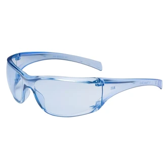 3M Virtua AP Protective Eyewear Safety Glasses, Blue, Anti-Scratch, Frameless, Polycarbonate, 20/Case
