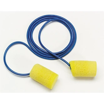 3M E-A-R Classic Plus Earplugs, Disposable, Corded, Large, Yellow, 33 dB NRR, 2000 Pair/Case