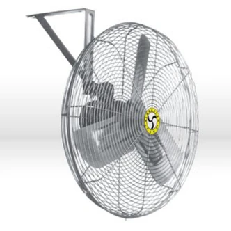 Airmaster Wall-Ceiling Mount Fan, 30 in, 3-Speed, 1/4 HP, 120V, Non-Oscillating, Safety Mounts, Cable