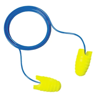 3M E-A-Rsoft Grippers Corded Earplugs, Hearing Conservation, 2000/EA, NRR 31 dB