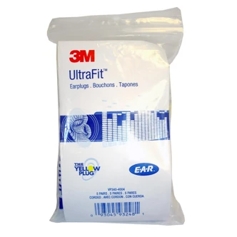 3M E-A-R UltraFit Corded Earplugs, Vending Packs, 500 PR/Case