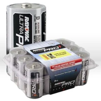 Rayovac D Alkaline Battery, 8/PK