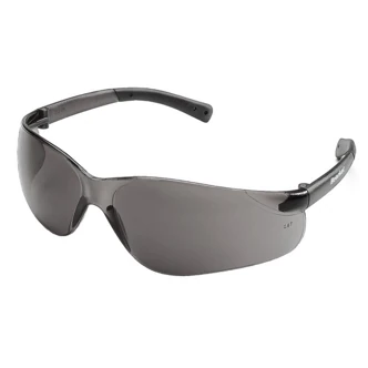 MCR Safety BearKat BK1 Safety Glasses, Gray Lens, Duramass Hard Coat, Polycarbonate Temples, Black Soft Temple Sleeves