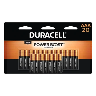 Duracell Coppertop AAA Alkaline Battery, 20/PK