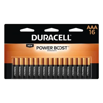 Duracell Coppertop AAA Batteries, 16/PK, 20/CT