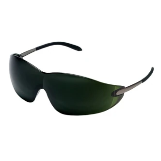 MCR Safety S21 Series Safety Glasses, Green Lens, Duramass Hard Coat, Metal Hybrid Temples, 12/CT