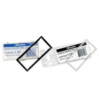 Dynaflux Plastic Magnifying Lens, 2" x 4-1/4", 1.5, 6/CT