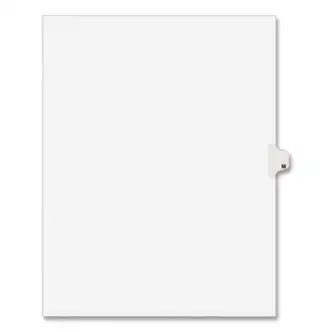 Preprinted Legal Exhibit Side Tab Index Dividers, Avery Style, 26-Tab, M, 11 x 8.5, White, 25/Pack, (1413)