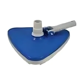 JED Pool Triangular Pool Vacuum, Deluxe Tri Vacuum, Vinyl Bumper, Weighted, Fits 1-1/2 in, 1-1/4 in Hoses