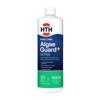 HTH Algae Guard Ultra, Pool Algaecide, 1 qt, Non-Foaming, Non-Staining, For All Pool Types, 6/CS