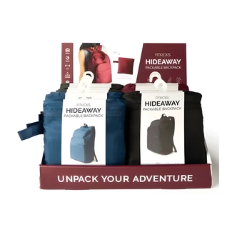 DM Merchandising Hideaway Packable Backpack, Sling, Water-Repellent, 12/CS