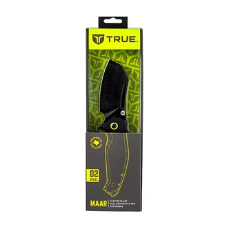 Alliance Consumer Group MAAR Folding Knife, 3.5 in Cleaver Blade, D2 Steel, Ball Bearing Pivot, One-Handed Deployment