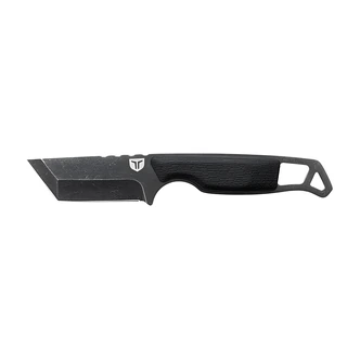 Alliance Consumer Group NEKKID Tanto Knife, Fixed Blade, Rubberized TraxGrip Scales, Molded Sheath, Belt Clip