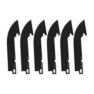 TRUE Swift Edge Replacement Blades, 6/PK, 3.5 In Drop Point, 5Cr13 Steel