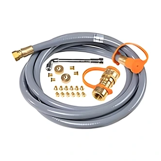 Blackstone Natural Gas Conversion Kit, 10 ft Hose, 3/8 in Quick Connect, Compatible With 28/36 in Griddles, Tailgater, Range Top Combo