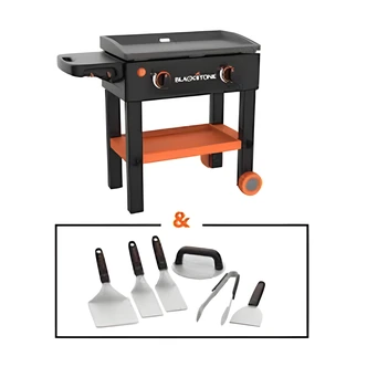 Blackstone My First Griddle Toy Set, Interactive, Side Shelf, Tool Hooks, Wheels, 25.5 W x 16 D x 12.5 H