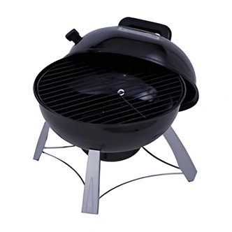 Char-Broil Charcoal Tabletop Grill, 14 In, 150 Sq In Cooking Surface, Porcelain Coated Grate, Lid, Firebox, Removable Ash Tray